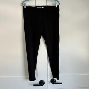 Betabrand Skinny Dress Pant Yoga Pant - Black - Petite Large